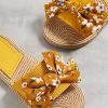 Floral Pattern Bow Decor Slides - Image 2