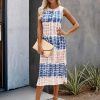Tie Dye Split Hem Tank Dress - Image 2