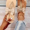 Bow Decor Espadrille Sole Thong Sandals - Image 3
