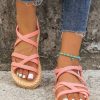 Minimalist Criss Cross Slingback Sandals