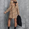 EMERY ROSE Tie Back Polka Dot Dress - Image 3