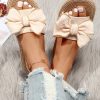 Bow Decor Slide Sandals