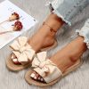 Bow Decor Slide Sandals - Image 3