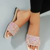 Sequin Decor Slide Sandals - Image 3