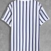 Men Striped & Slogan Graphic Drop Shoulder Tee SKU: sm2211284110510520 - Image 3