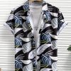Men Tropical Print Shirt Without Tee