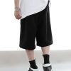 Men Drawstring Waist Wide Leg Shorts - Image 3