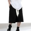 Men Drawstring Waist Wide Leg Shorts - Image 2