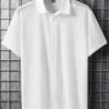 Hollow Out Button Front Shirt - Image 2