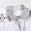 Men Flamingo Print Shirt & Drawstring Waist Shorts Without Tee - Image 2