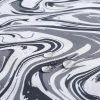Men Marble Print Drawstring Waist Swim Trunks - Image 3