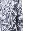 Men Marble Print Drawstring Waist Swim Trunks - Image 2