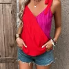Two Tone Tie Shoulder Cami Top - Image 2