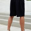 Extended Sizes Men Fish Print Drawstring Waist Shorts - Image 3
