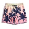 Men Coconut Tree Print Drawstring Waist Swim Trunks SKU: sm2212213430487771