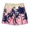 Men Coconut Tree Print Drawstring Waist Swim Trunks SKU: sm2212213430487771 - Image 3