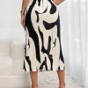 Graphic Print Plisse Skirt - Image 2