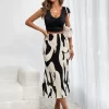 Graphic Print Plisse Skirt - Image 3