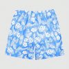Men Tropical Print Drawstring Waist Swim Trunks - Image 2