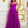 Split Thigh Mesh Overlay Tube Dress - Image 2