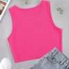 EZwear Solid Ribbed Knit Tank Top - Image 2