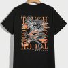 Men Dragon & Letter Graphic Tee & Drawstring Waist Shorts - Image 3