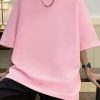 Men Solid Drop Shoulder Tee