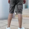 Men Slant Pocket Bermuda Denim Shorts - Image 2