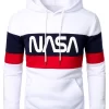 Manfinity Homme Men Colorblock Letter Graphic Kangaroo Pocket Hoodie