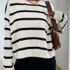 Striped Drop Shoulder Sweater - Image 2