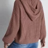 Essnce Drop Shoulder Zip Up Hooded Cardigan - Image 4