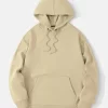 Men Cartoon & Slogan Graphic Kangaroo Pocket Thermal Lined Drawstring Hoodie