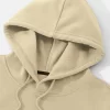 Men Cartoon & Slogan Graphic Kangaroo Pocket Thermal Lined Drawstring Hoodie - Image 2