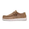 Men's Light Brown Comfortable Slip On Loafers Lace Up Design Boat Shoes - Image 4