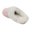 Women's Pink Fashion Spliced Solid Color Bedroom Slippers With Faux Suede Fluffy Slippers - Image 2