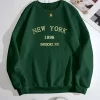 LUNE Letter Graphic Thermal Lined Sweatshirt