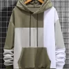 Manfinity Men Cut And Sew Kangaroo Pocket Hoodie
