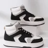 Women's Winter New Style High Top Lace-up Sneakers, Flat, Fashionable, Versatile Shoes For Students - Image 4