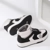 Women's Winter New Style High Top Lace-up Sneakers, Flat, Fashionable, Versatile Shoes For Students - Image 2