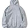 Solid Kangaroo Pocket Thermal Lined Hoodie - Image 3