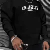 Manfinity Sporsity Men Letter Graphic Sweatshirt