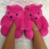 Bear Design Fuzzy Novelty Slippers