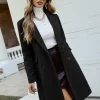 Privé Double Breasted Lapel Collar Overcoat - Image 4