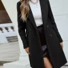 Privé Double Breasted Lapel Collar Overcoat