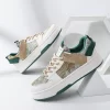 New Style Women's Fashionable Sports Shoes, College Style, Outdoor Anti-skid, Wear-resistant Sneakers, Color Block, Low-cut, Tie-up Shoes - Image 2