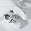 New Women's Outdoor Low-top Sports Shoes, Comfortable And Casual, Flat Panel Shoes, Tassel Laces And White Shoes - Image 3