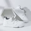 New Women's Outdoor Low-top Sports Shoes, Comfortable And Casual, Flat Panel Shoes, Tassel Laces And White Shoes - Image 2