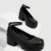 Cuccoo Everyday Collection Preppy Ankle Strap Court Wedges For Women, Minimalist Flatform Wedge Shoes - Image 2