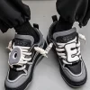Sporty Sneakers For Men, Colorblock Lace-up Front Skate Shoes - Image 3