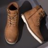 SHOESMALL Men's Boots Boots for Men Casual Boots Motorcycle Combat Ankle Dress Boots Mens - Image 4